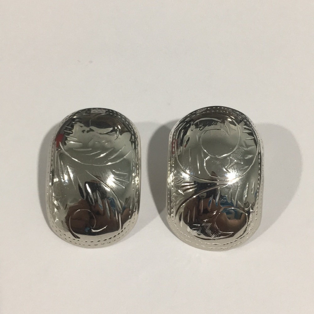 Sterling Silver Women's Vintage Clip On Earrings